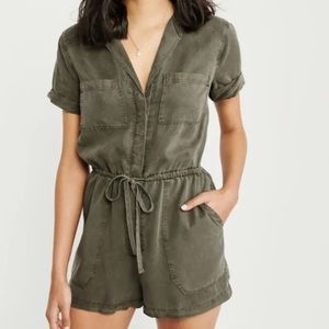 Abercrombie Army green romper